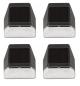 Preview: Solar-Wandleuchte Fence Wall & Post 7 x 4 cm (3 Lumen) | 4er-Set